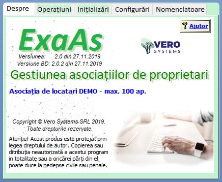 Aplicația ExaAs
